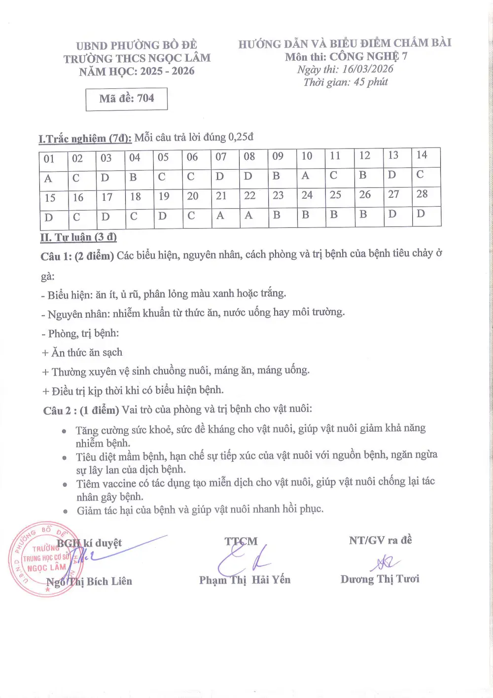 Đề thi Giữa kì 2 Công nghệ 7 năm 2025-2026 trường THCS Ngọc Lâm (Hà Nội) - trang 16