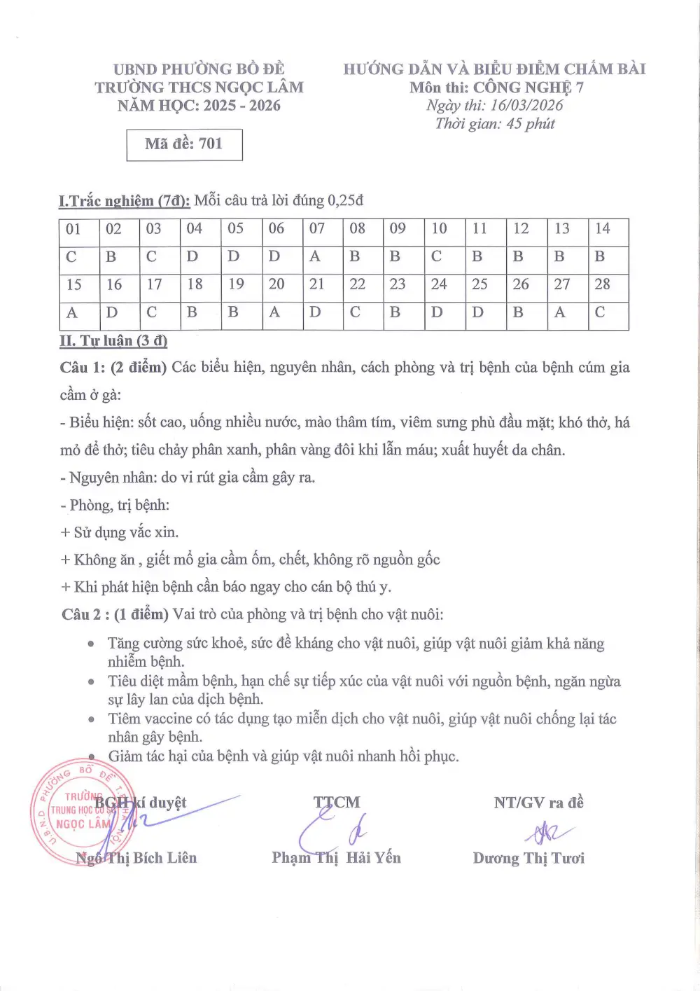 Đề thi Giữa kì 2 Công nghệ 7 năm 2025-2026 trường THCS Ngọc Lâm (Hà Nội) - trang 4