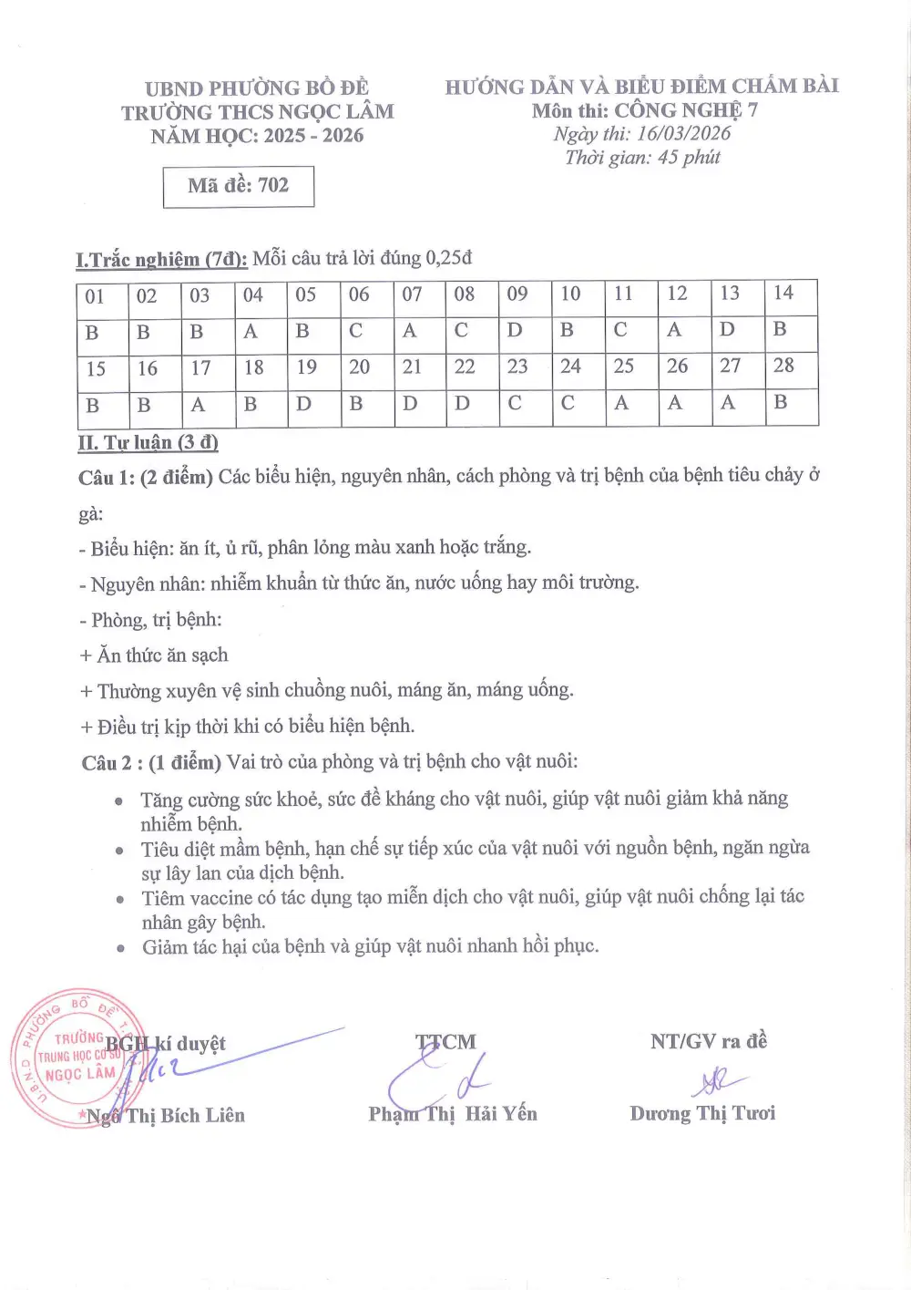 Đề thi Giữa kì 2 Công nghệ 7 năm 2025-2026 trường THCS Ngọc Lâm (Hà Nội) - trang 8