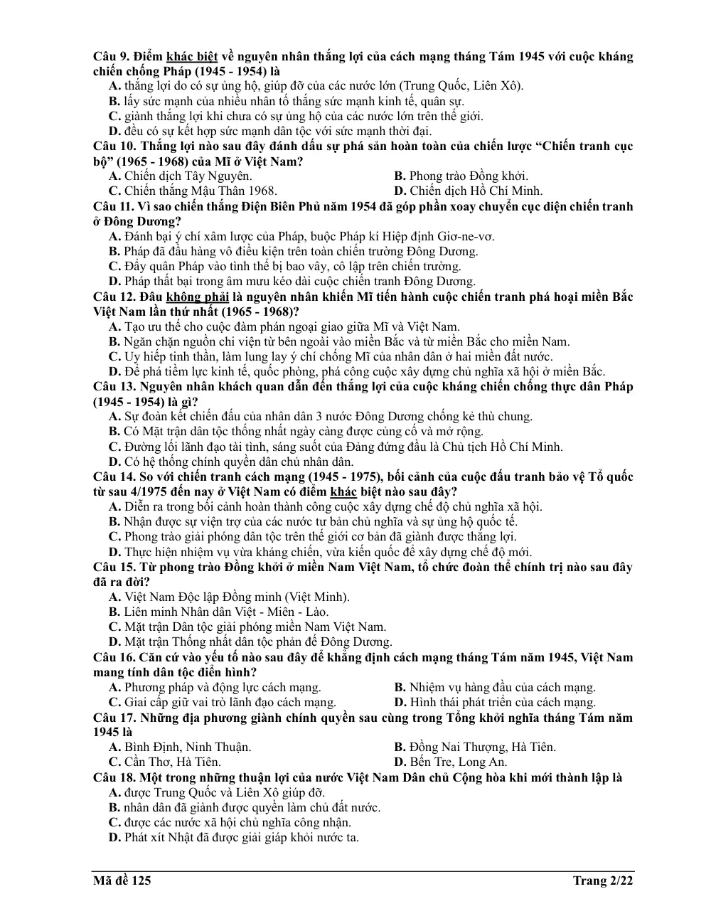 Đề thi Học kì 1 Lịch sử 12 năm 2025-2026 trường THPT Bình Chiểu (TP Hồ Chí Minh) - trang 7