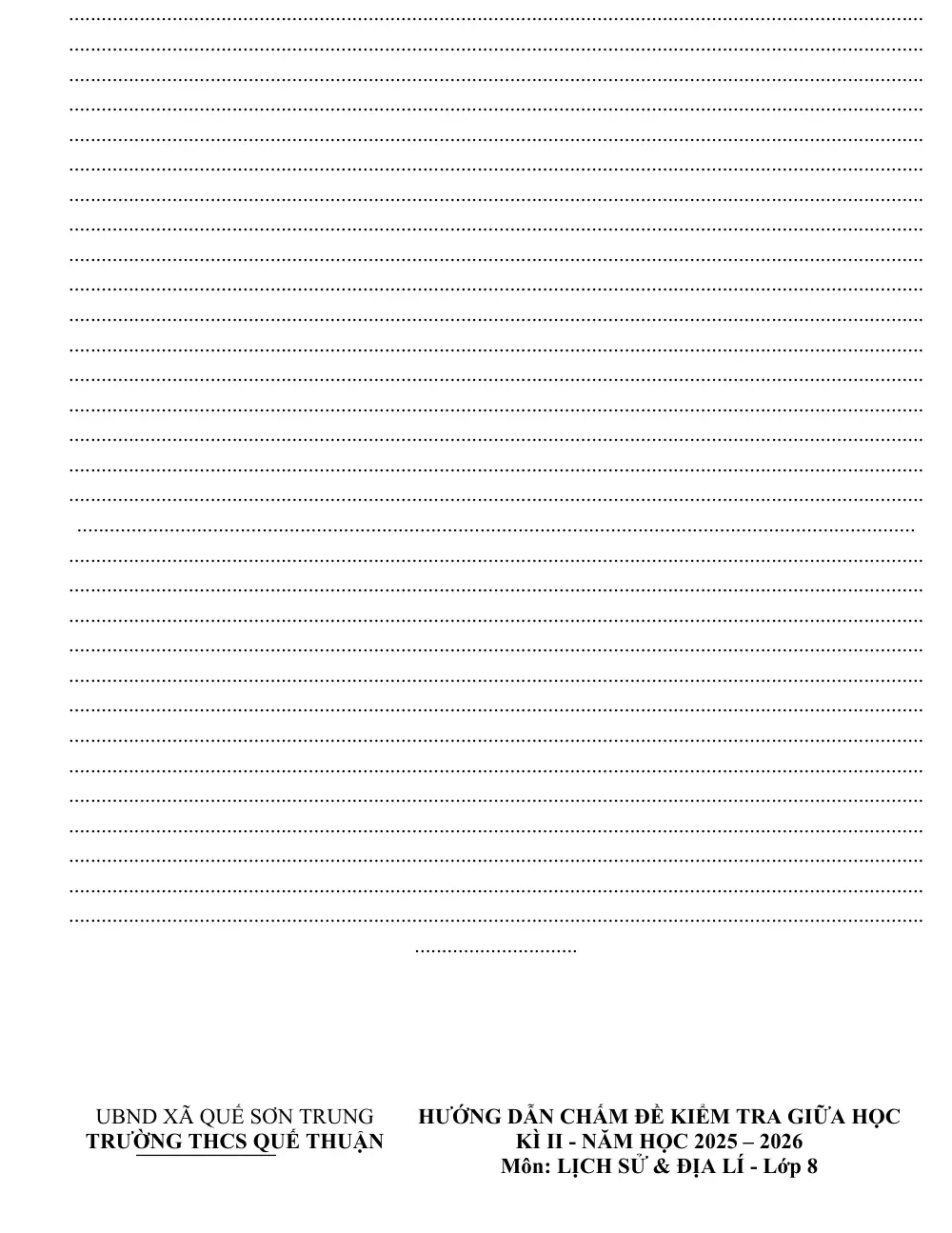 Đề thi Giữa kì 2 Lịch sử và Địa lí 8 năm 2025-2026 trường THCS Quế Thuận (Đà Nẵng) - trang 6