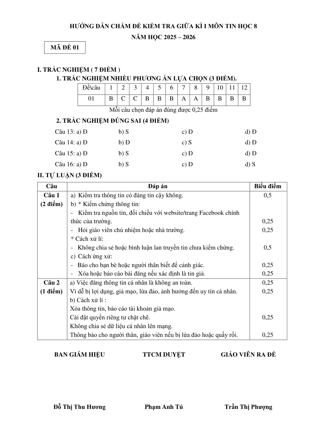 Đề thi Giữa kì 1 Tin học 8 năm 2025-2026 trường THCS Ngô Gia Tự (Hà Nội) - trang 3