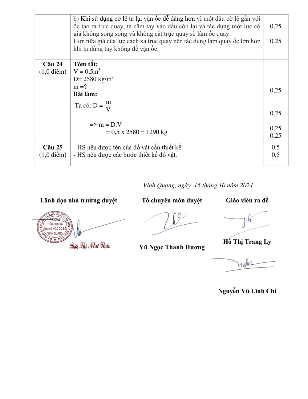 Đề thi Giữa kì 1 KHTN 8 năm 2024-2025 trường TH&THCS Vinh Quang (Kon Tum) - trang 6