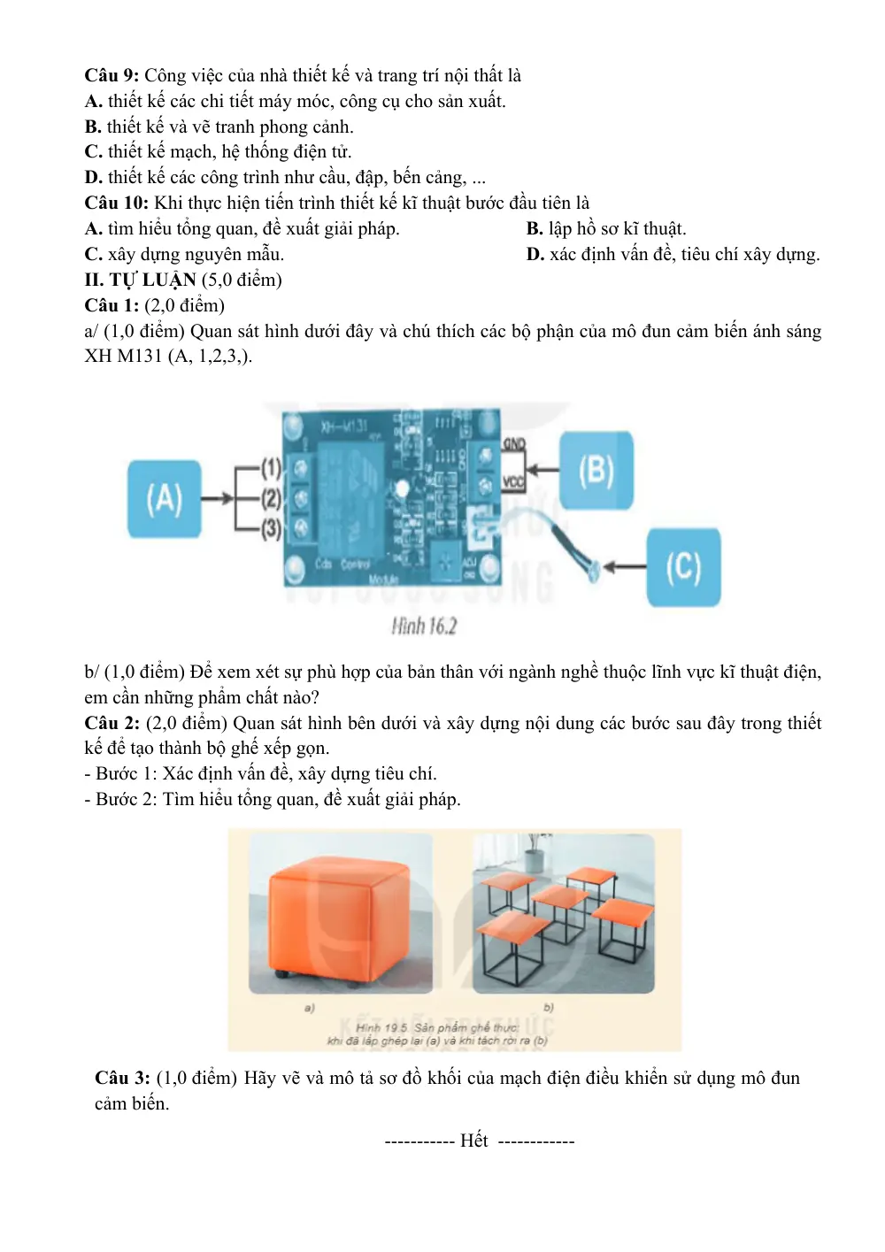 Đề thi Học kì 2 Công nghệ 8 năm 2024-2025 trường THCS Nguyễn Trãi (Quảng Nam) - trang 6