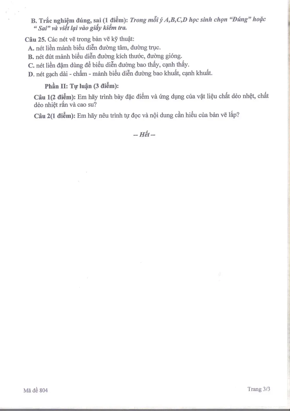 Đề thi Học kì 1 Công nghệ 8 năm 2025-2026 trường THCS Ngọc Lâm (Hà Nội) - trang 12