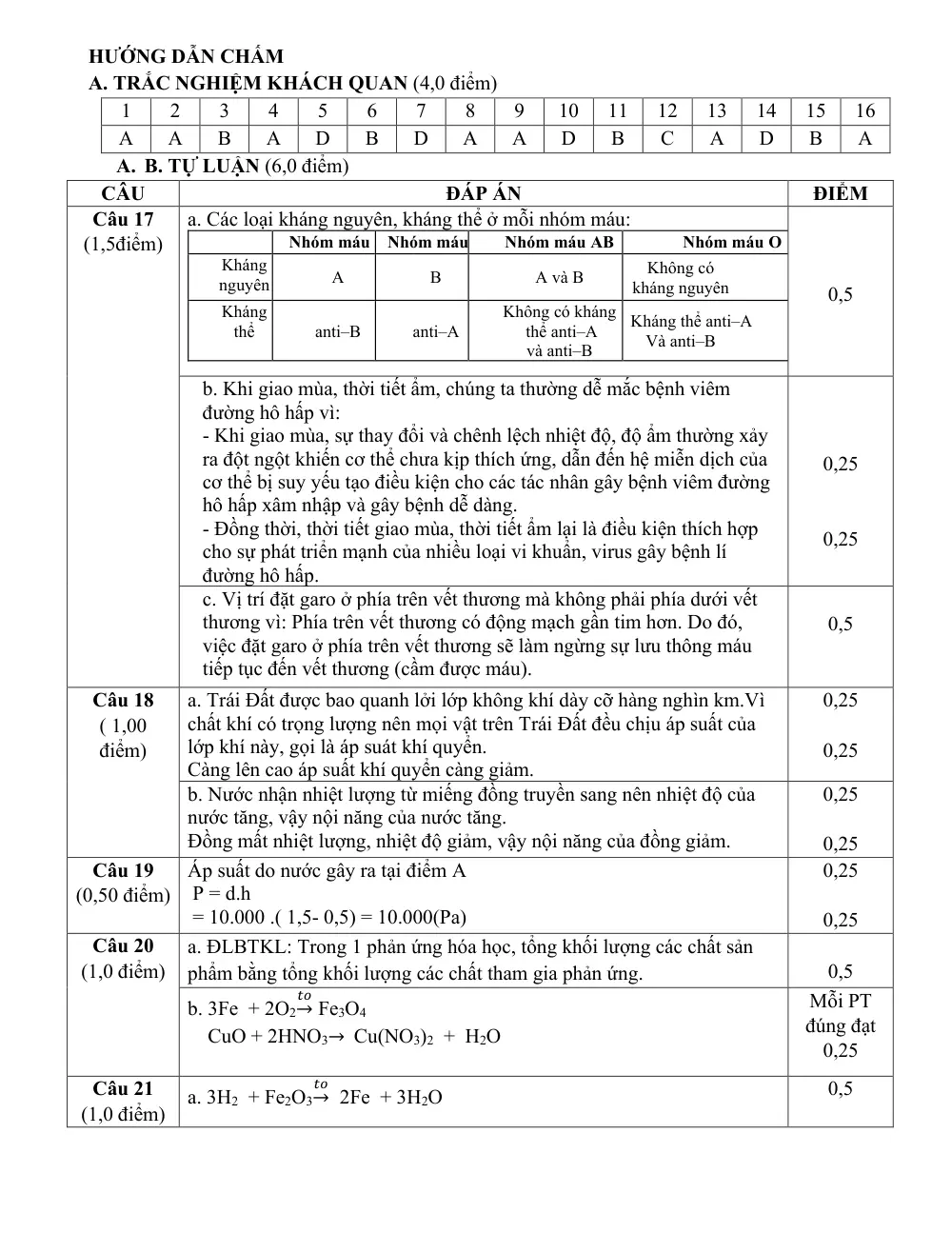 Đề thi Học kì 1 KHTN 8 năm 2024-2025 trường TH&THCS Ninh Đông (Khánh Hòa) - trang 16