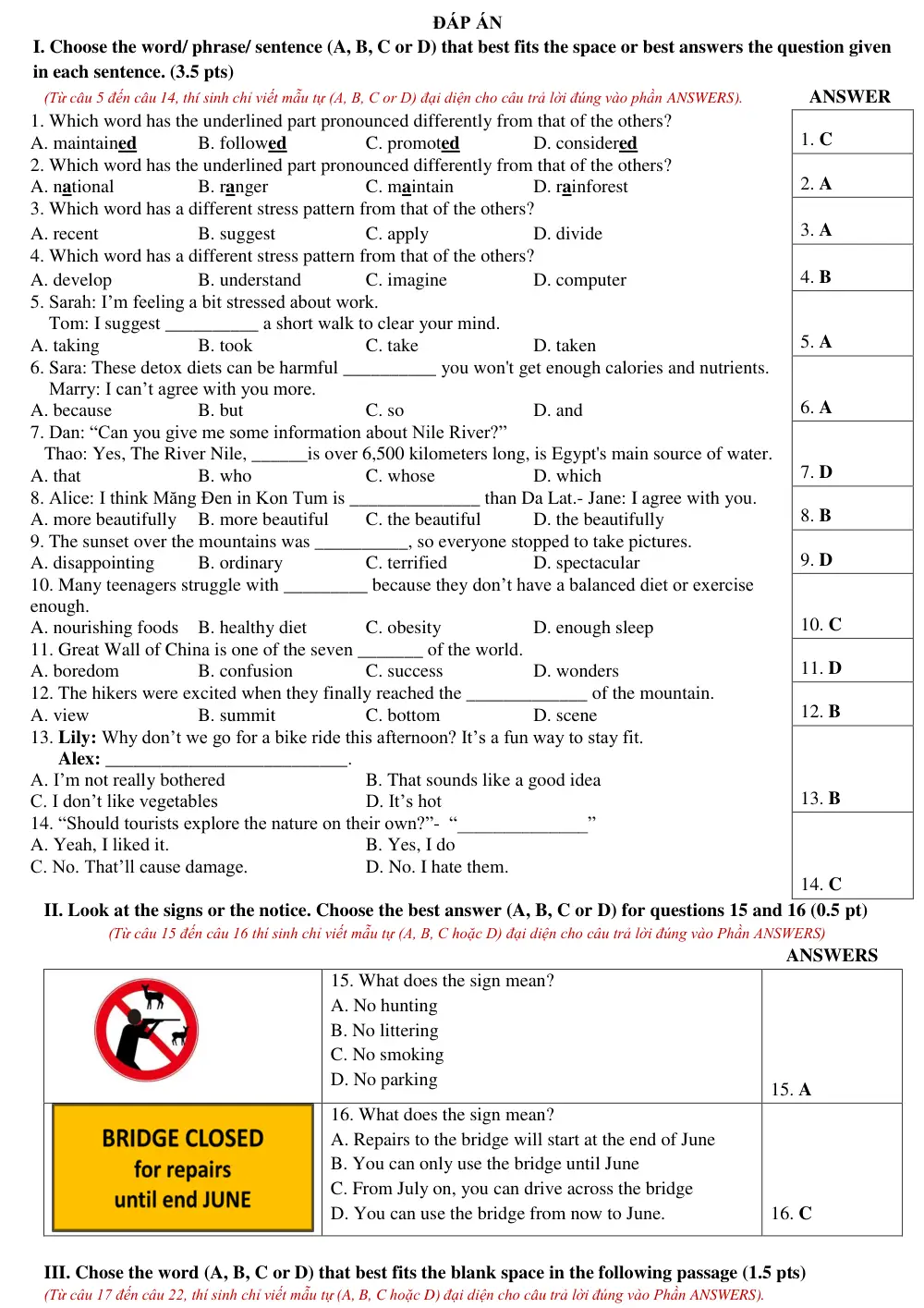 Đề thi Học kì 2 Tiếng Anh 9 năm 2025-2026 trường THCS Nguyễn Thị Thập (TP Hồ Chí Minh) - trang 6