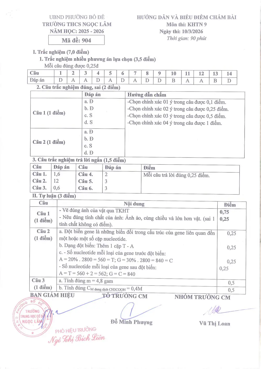 Đề thi Giữa kì 2 KHTN 9 năm 2025-2026 trường THCS Ngọc Lâm (Hà Nội) - trang 19