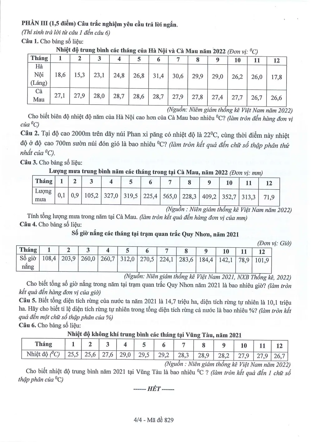 Đề thi Giữa kì 1 Địa lí 12 năm 2024-2025 trường THPT Dĩ An (Bình Dương) - trang 4