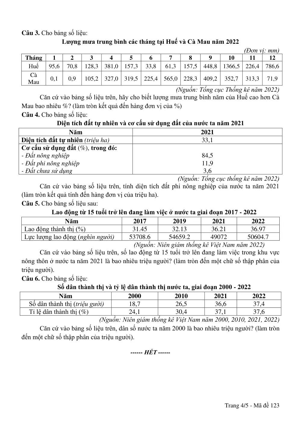 Đề thi Giữa kì 1 Địa lí 12 năm 2024-2025 trường THPT Phan Ngọc Hiển (Cà Mau) - trang 4