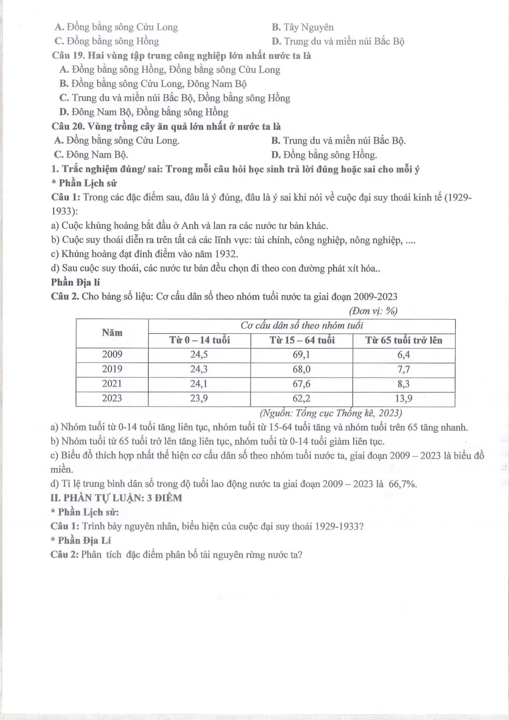 Đề thi Giữa kì 1 Lịch sử và Địa lí 9 năm 2025-2026 trường THCS Ngọc Lâm (Hà Nội) - trang 8