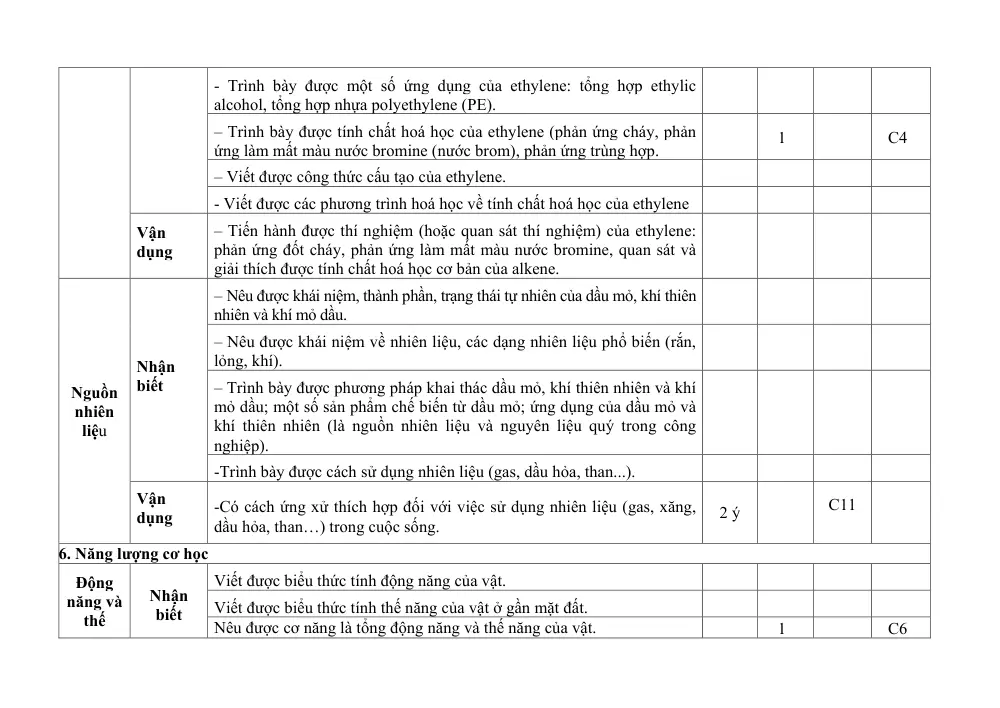 Đề thi Học kì 1 KHTN 9 năm 2024-2025 trường THCS Mỹ Tiến (Nam Định) - trang 9