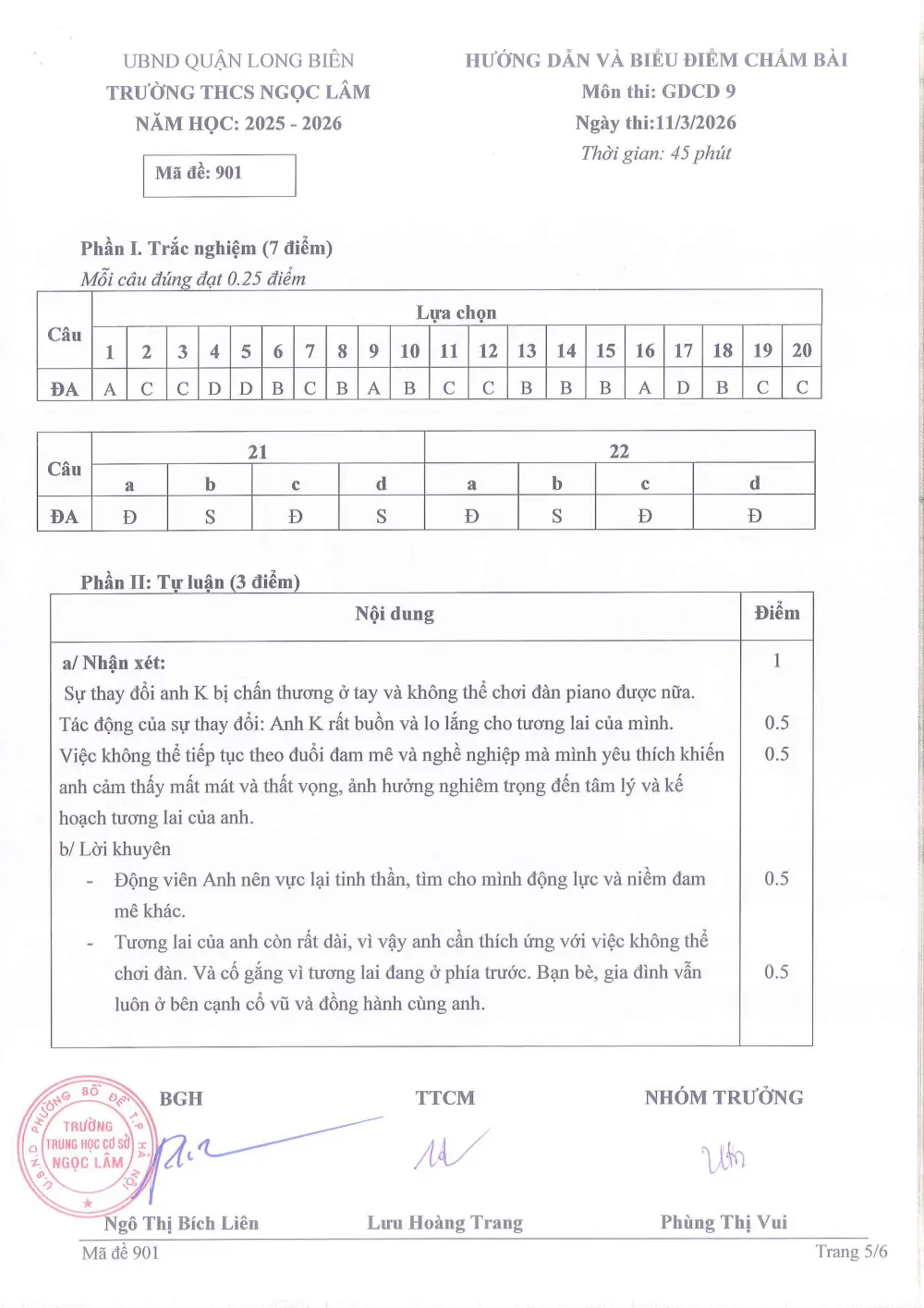Đề thi Giữa kì 2 GDCD 9 năm 2025-2026 trường THCS Ngọc Lâm (Hà Nội) - trang 17