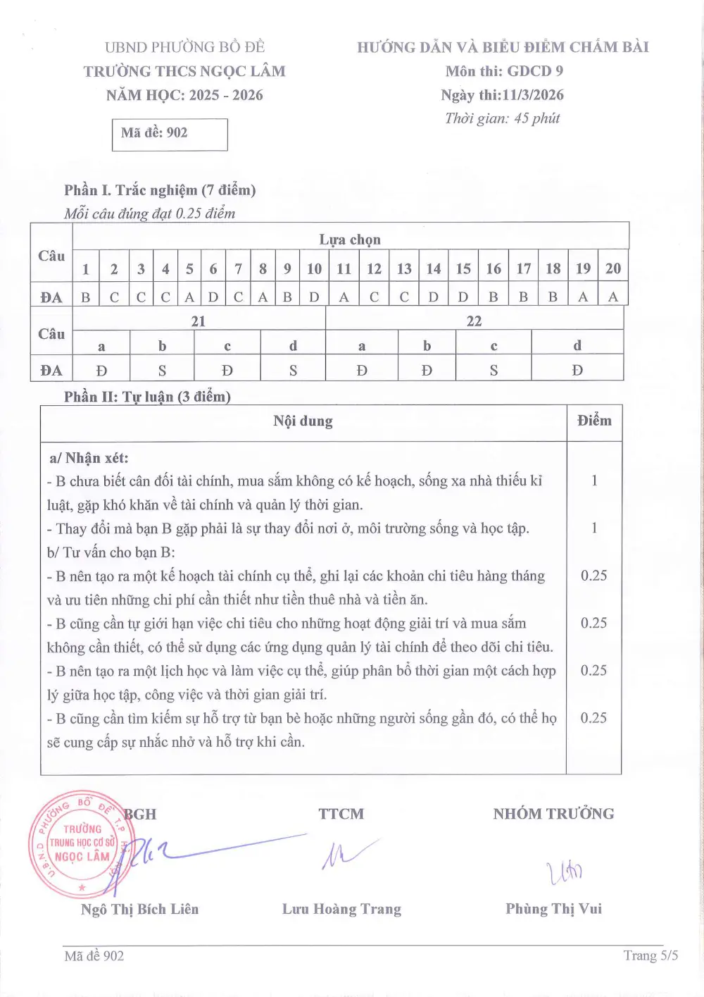 Đề thi Giữa kì 2 GDCD 9 năm 2025-2026 trường THCS Ngọc Lâm (Hà Nội) - trang 18