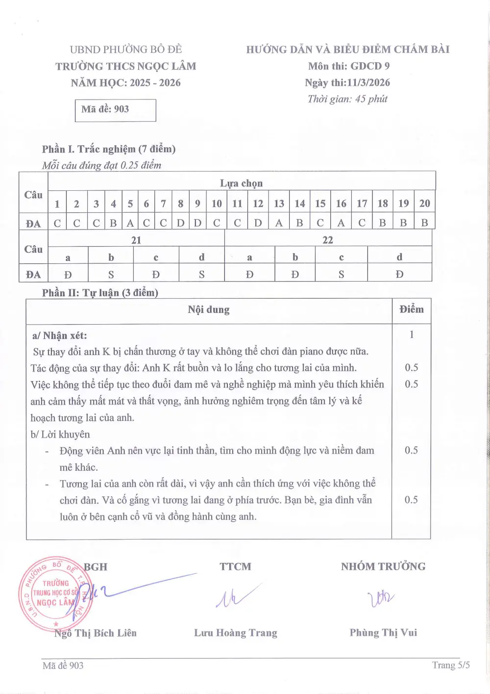 Đề thi Giữa kì 2 GDCD 9 năm 2025-2026 trường THCS Ngọc Lâm (Hà Nội) - trang 19