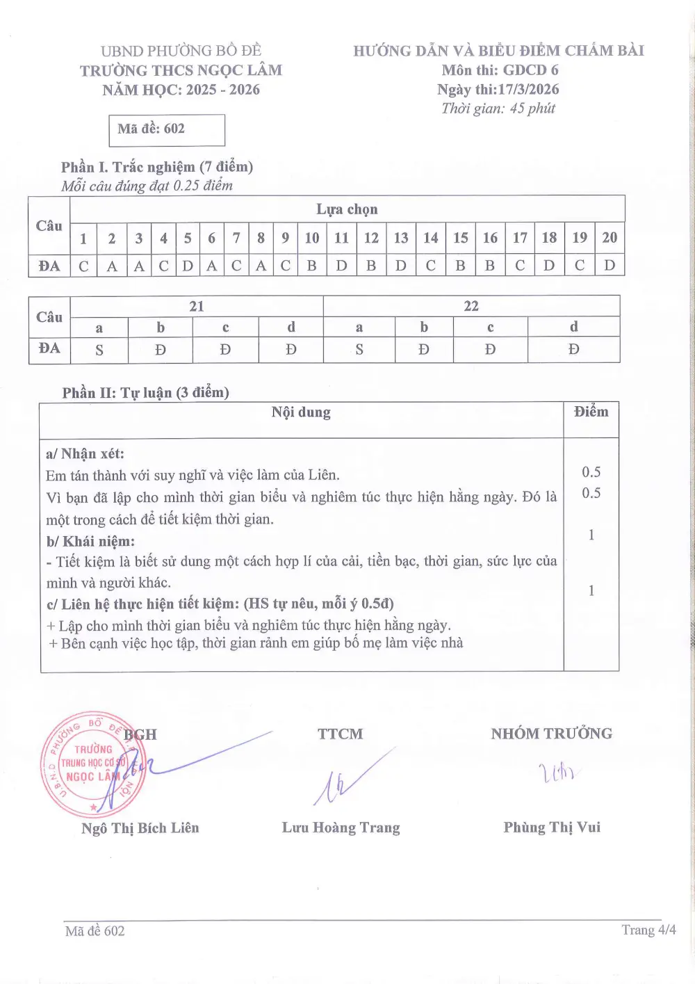 Đề thi Giữa kì 2 GDCD 6 năm 2025-2026 trường THCS Ngọc Lâm (Hà Nội) - trang 11