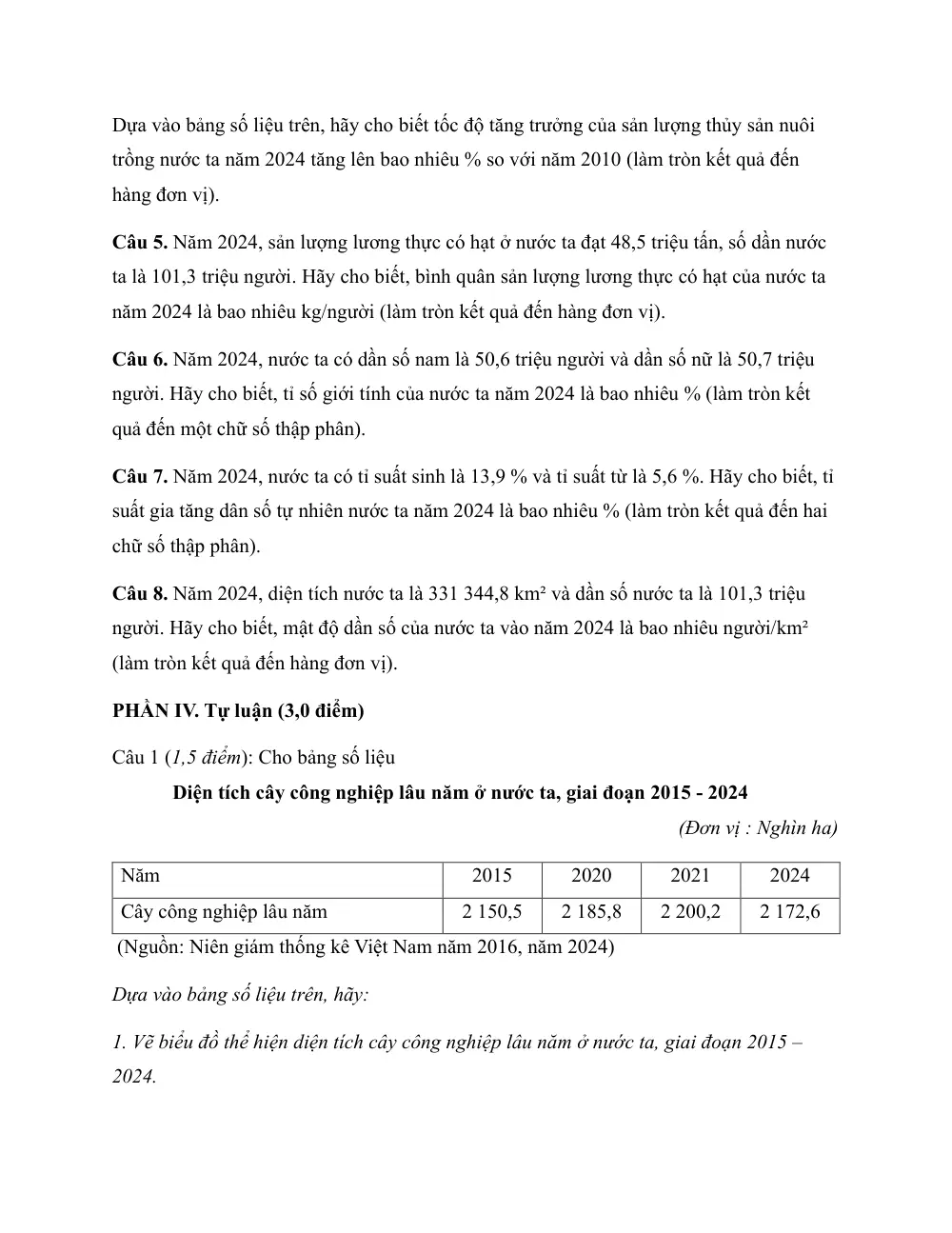 Đề thi Học kì 1 Địa lí 12 năm 2025-2026 Sở Đồng Tháp - trang 5