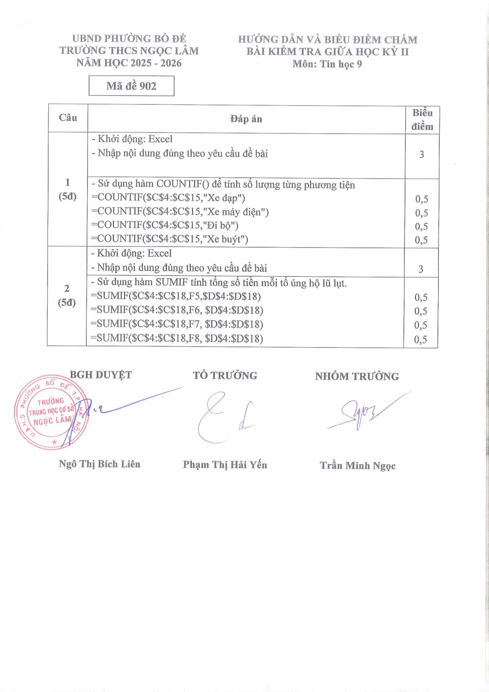 Đề thi Giữa kì 2 Tin học 9 năm 2025-2026 trường THCS Ngọc Lâm (Hà Nội) - trang 4