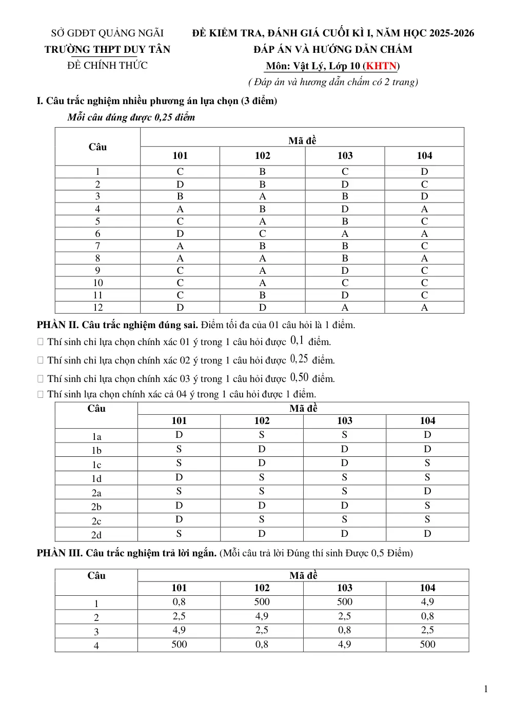 Đề thi Học kì 1 Vật lí 10 năm 2025-2026 trường THPT Duy Tân (Quảng Ngãi) - trang 8