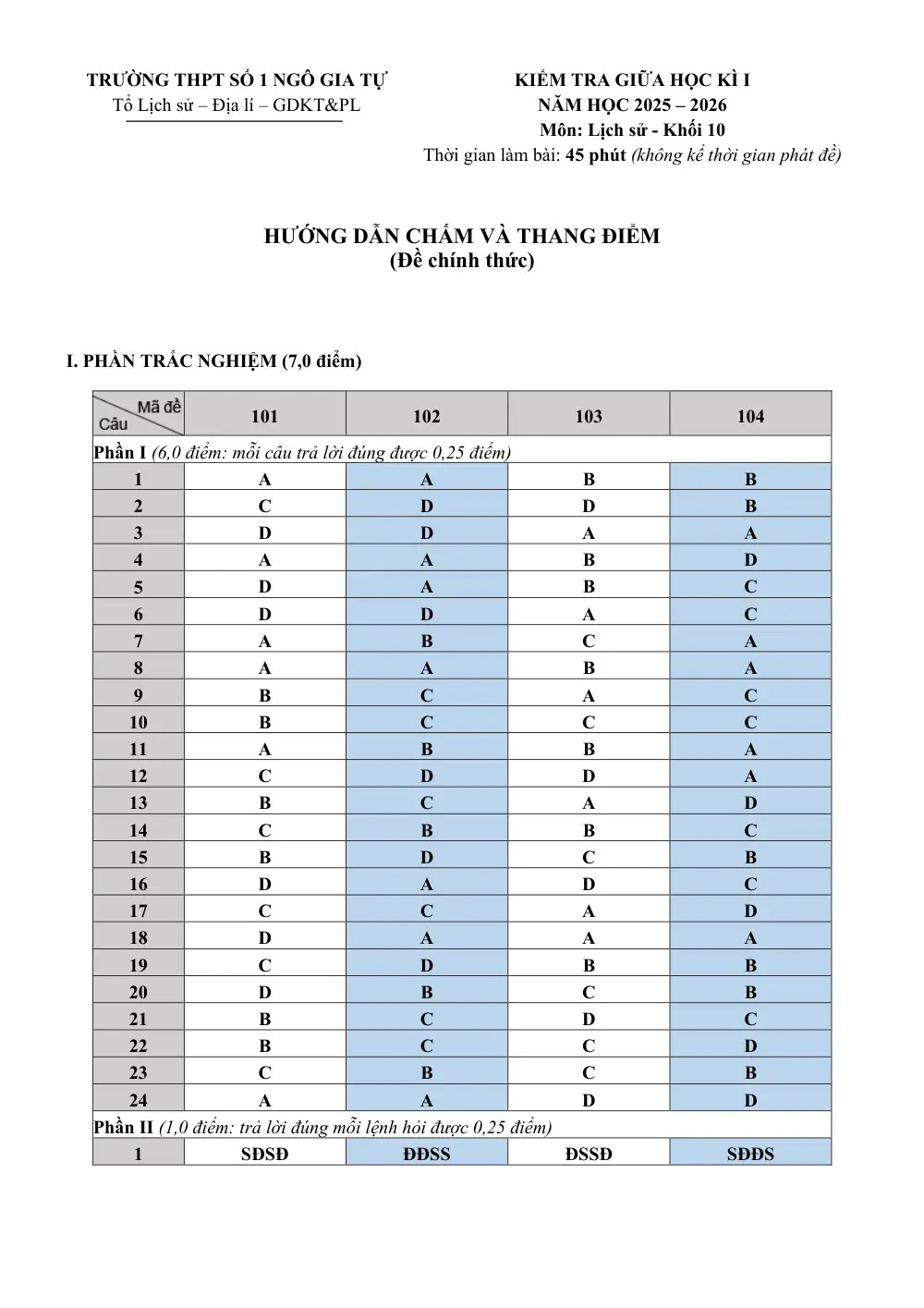 Đề thi Giữa kì 1 Lịch sử 10 năm 2025-2026 trường THPT Số 1 Ngô Gia Tự (Đắk Lắk) - trang 5