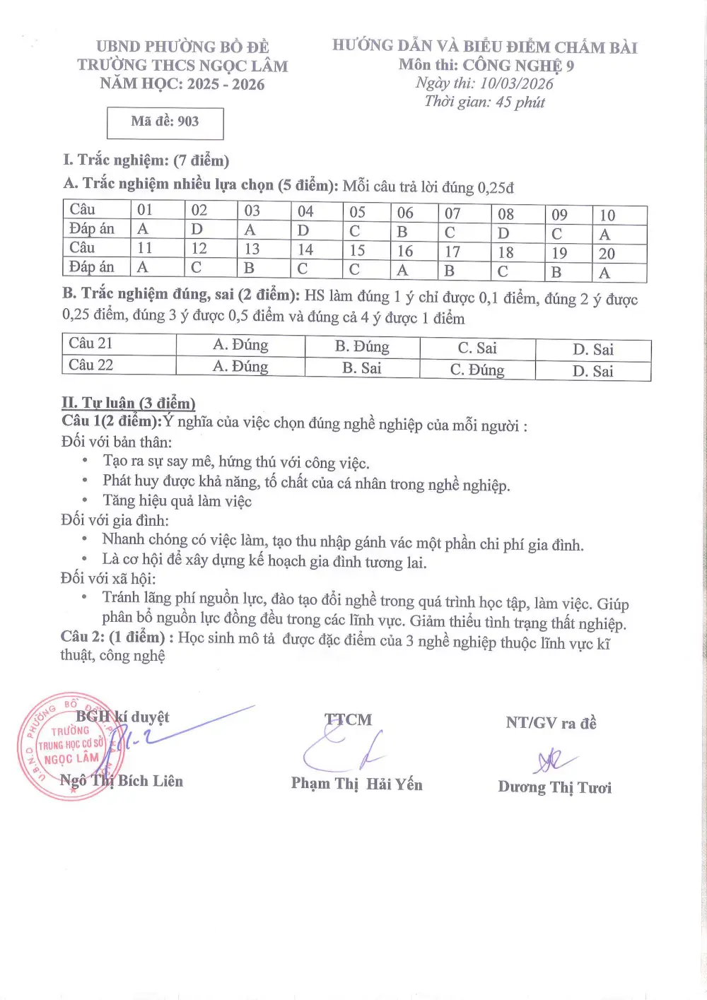 Đề thi Giữa kì 2 Công nghệ 9 năm 2025-2026 trường THCS Ngọc Lâm (Hà Nội) - trang 15