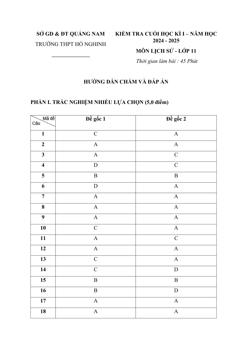 Đề thi Học kì 1 Lịch sử 11 năm 2024-2025 trường THPT Hồ Nghinh (Quảng Nam) - trang 4
