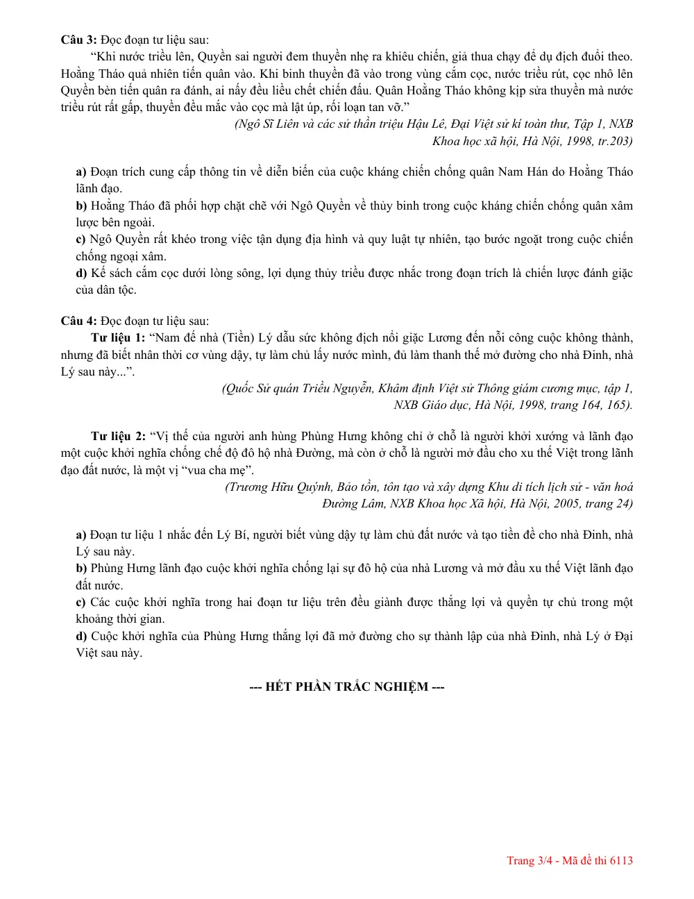 Đề thi Học kì 1 Lịch sử 11 năm 2025-2026 trường THPT Lương Thế Vinh (TP Hồ Chí Minh) - trang 11