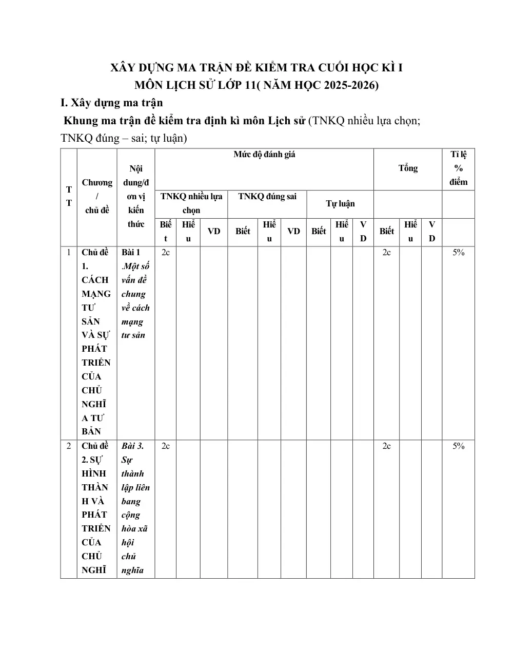 Đề thi Học kì 1 Lịch sử 11 năm 2025-2026 trường THPT Nguyễn Trãi (Đà Nẵng) - trang 6