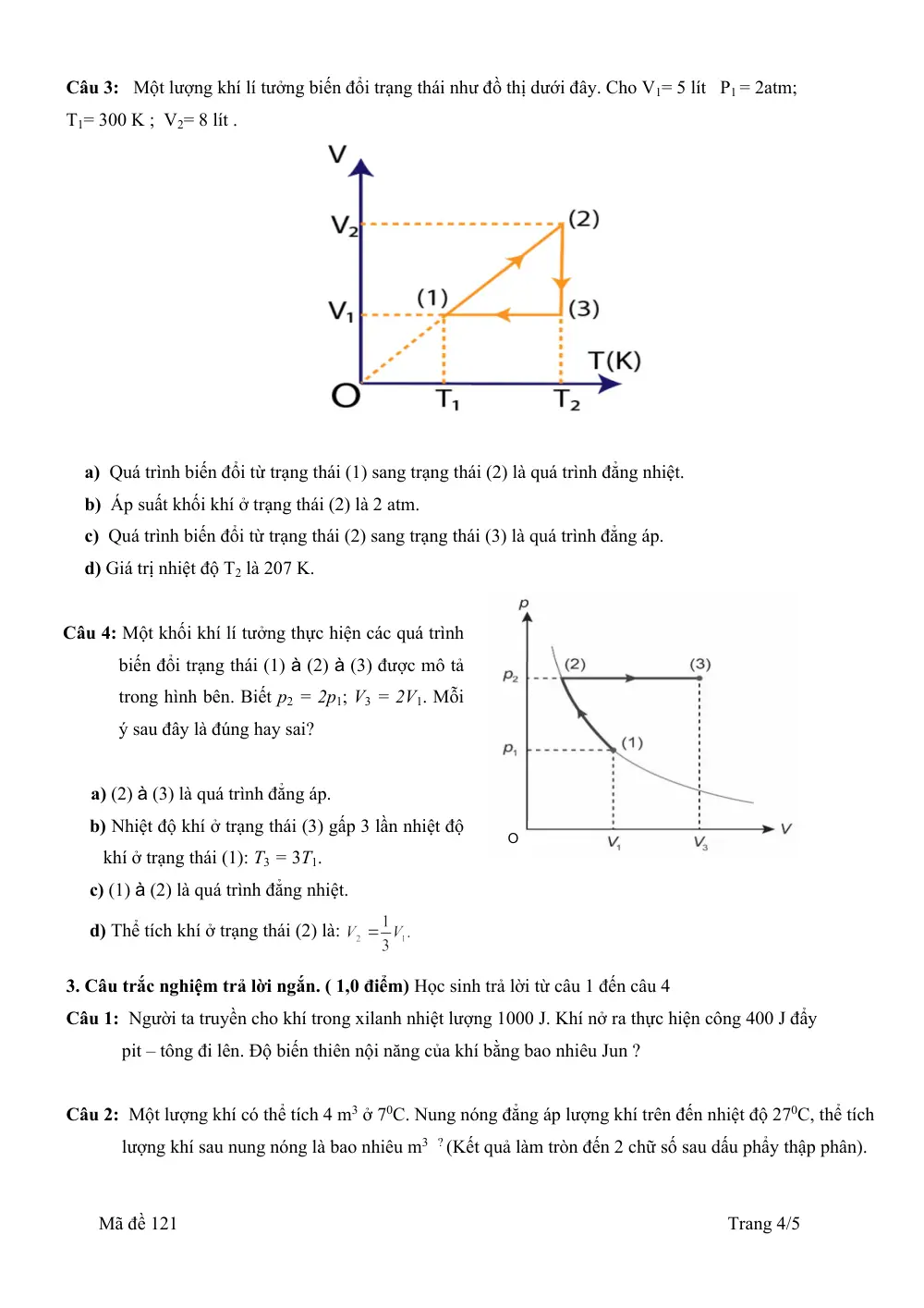 Đề thi Học kì 1 Vật lí 12 năm 2025-2026 trường THPT Duy Tân (Quảng Ngãi) - trang 4
