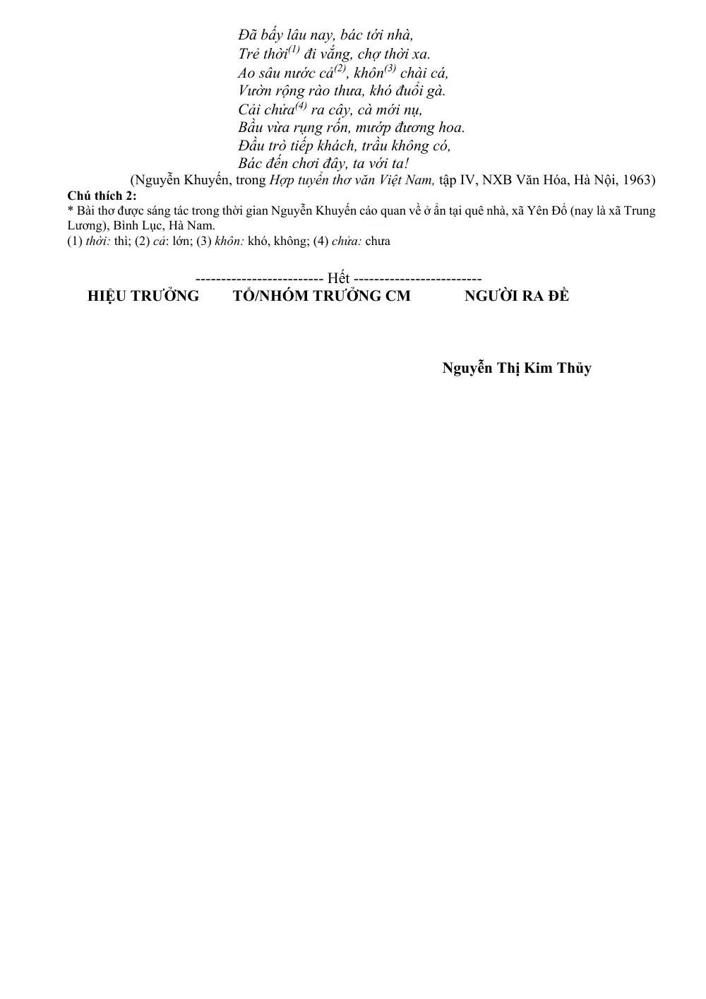 Đề thi Giữa kì 1 Ngữ văn 8 năm 2024-2025 trường THCS Nguyễn Du (Quảng Nam) - trang 12