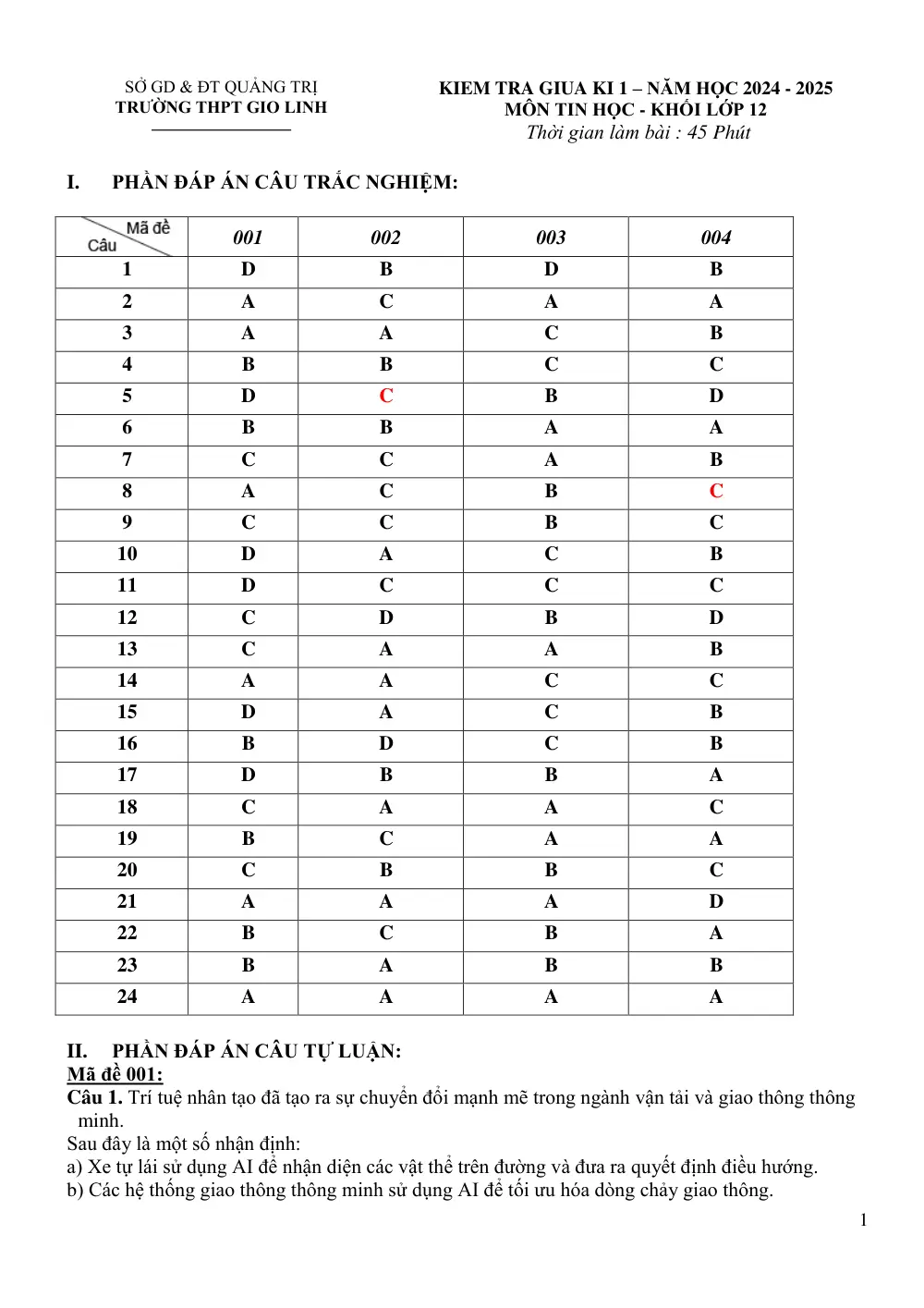 Đề thi Giữa kì 1 Tin học 12 năm 2024-2025 trường THPT Gio Linh (Quảng Trị) - trang 5