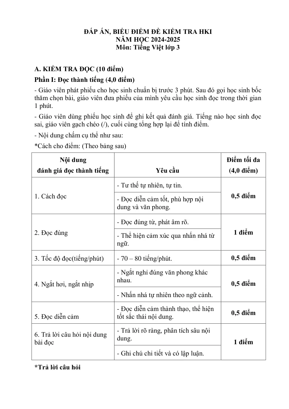 Đề thi Học kì 1 Tiếng Việt lớp 3 năm 2024-2025 trường Tiểu học Vĩnh Bảo (Hải Phòng) - trang 5