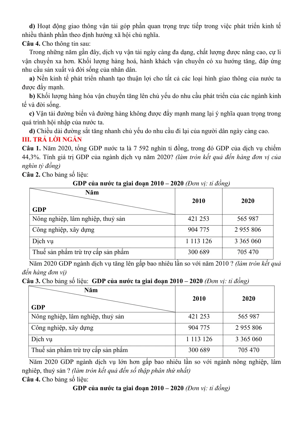 Đề cương ôn tập Giữa kì 2 Địa lí 12 năm 2025-2026 trường THPT Việt Đức (Hà Nội) - trang 11