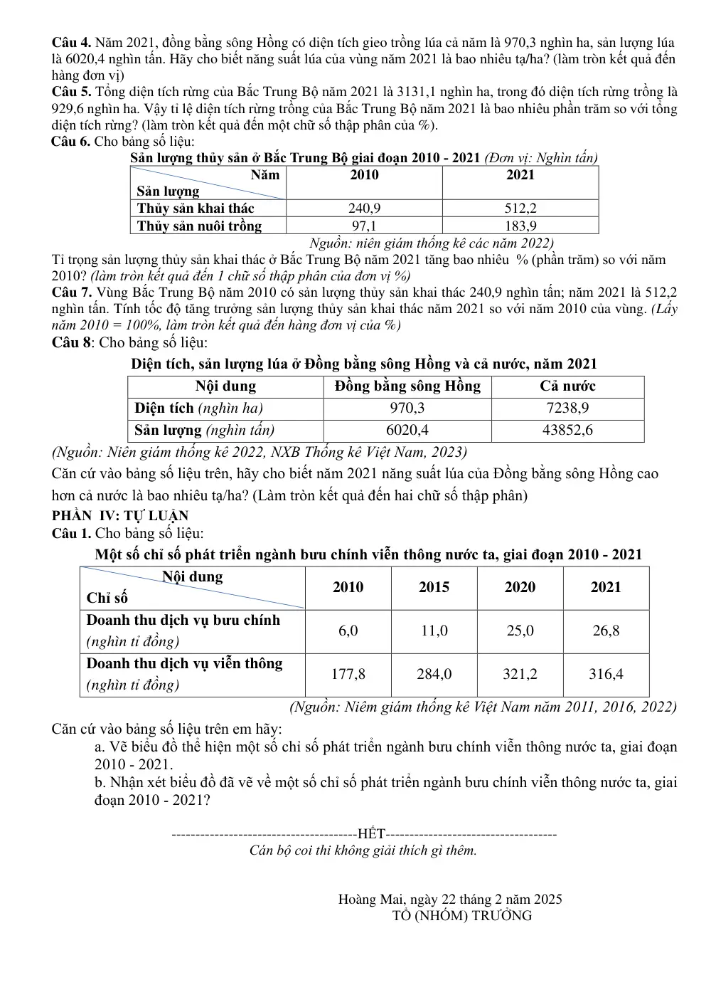 Đề cương ôn tập Giữa kì 2 Địa lí 12 năm 2024-2025 trường THPT Hoàng Văn Thụ (Hà Nội) - trang 7