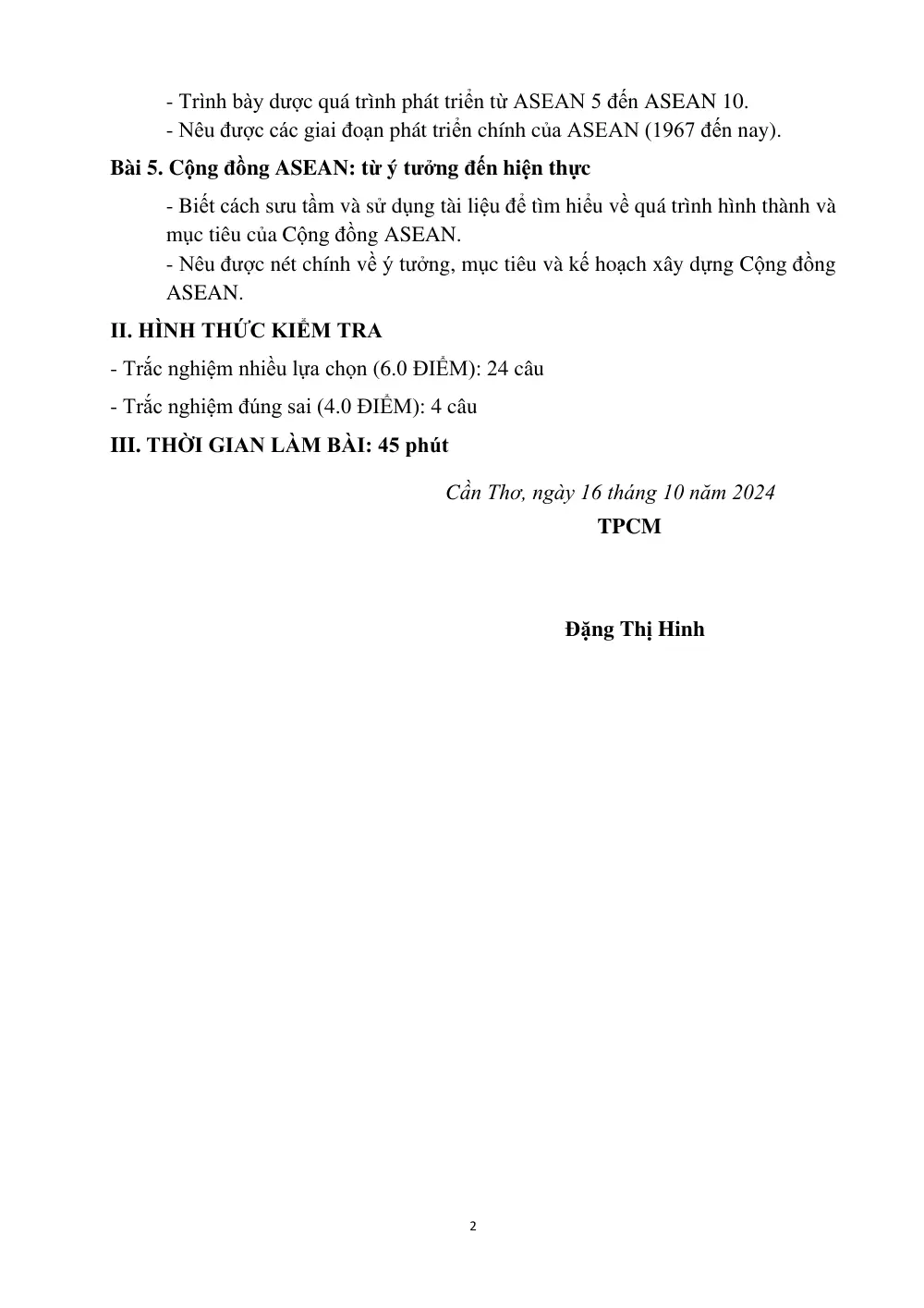 Đề cương ôn tập Giữa kì 1 Lịch sử 12 năm 2024-2025 trường THPT Châu Văn Liêm (Cần Thơ) - trang 2