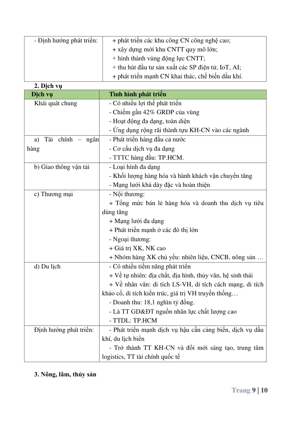 Đề cương ôn tập Học kì 2 Địa lí 12 năm 2025-2026 trường THPT Đào Sơn Tây (TP Hồ Chí Minh) - trang 9