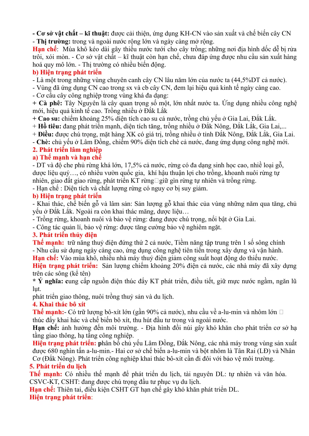 Đề cương ôn tập Học kì 2 Địa lí 12 năm 2024-2025 trường THPT Trần Phú (Đà Nẵng) (Phần tự luận) - trang 3