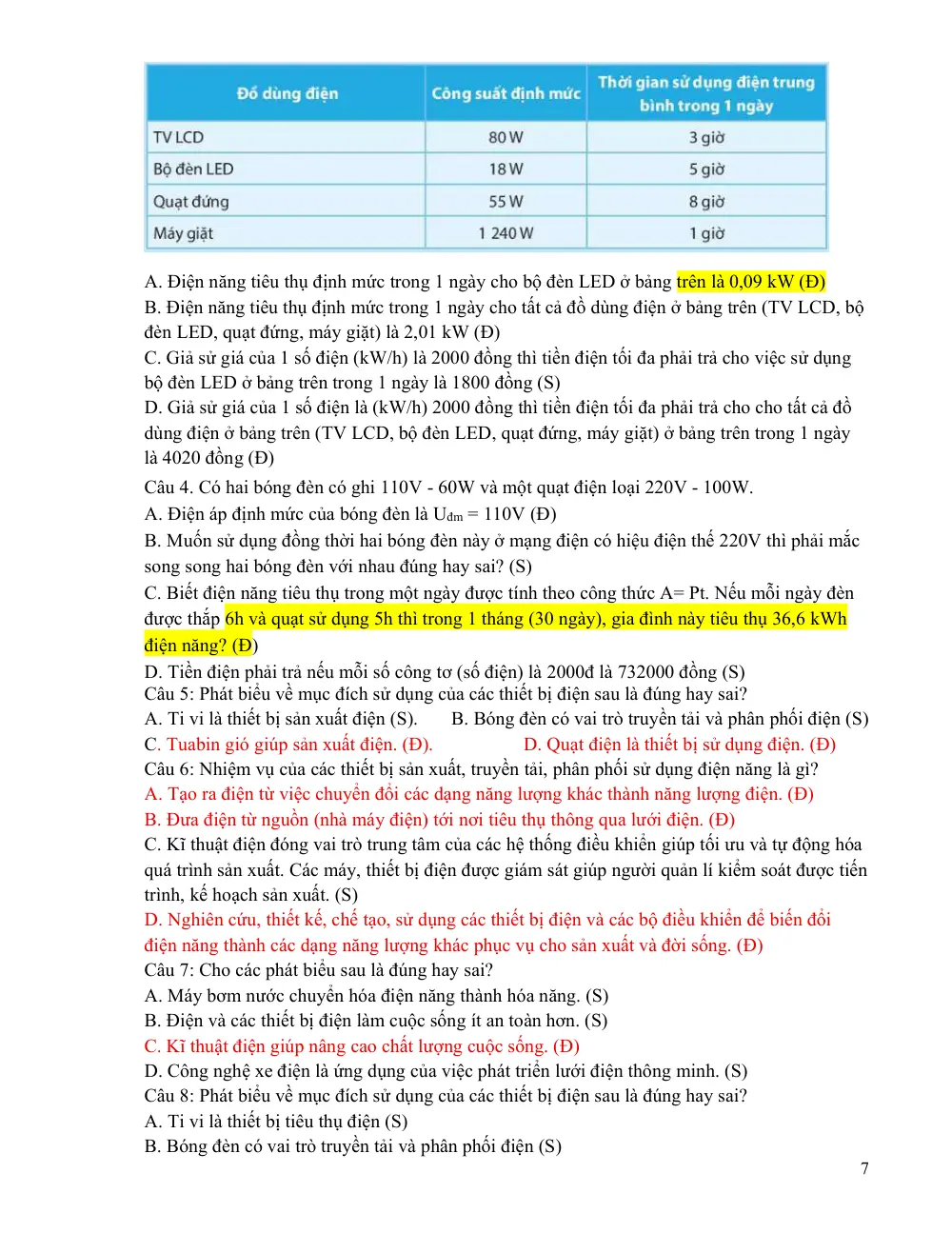 Đề cương ôn tập Học kì 1 Công nghệ Công nghiệp 12 năm 2025-2026 trường THPT Đào Sơn Tây (TP Hồ Chí Minh) - trang 7
