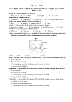 Trang đầu Đề cương ôn tập Học kì 2 Công nghệ Công nghiệp 12 năm 2025-2026 trường THPT Đào Sơn Tây (TP Hồ Chí Minh)