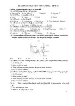 Trang đầu Đề cương ôn tập Học kì 2 Công nghệ Công nghiệp 12 năm 2024-2025 trường THPT Đào Sơn Tây (TP Hồ Chí Minh)