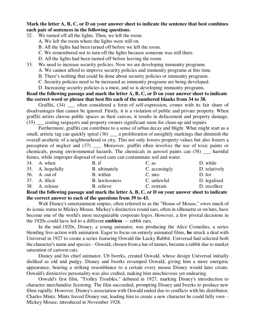 Đề cương ôn tập Học kì 2 Tiếng Anh 11 năm 2023-2024 trường THPT Phước Long (TP Hồ Chí Minh) - trang 4