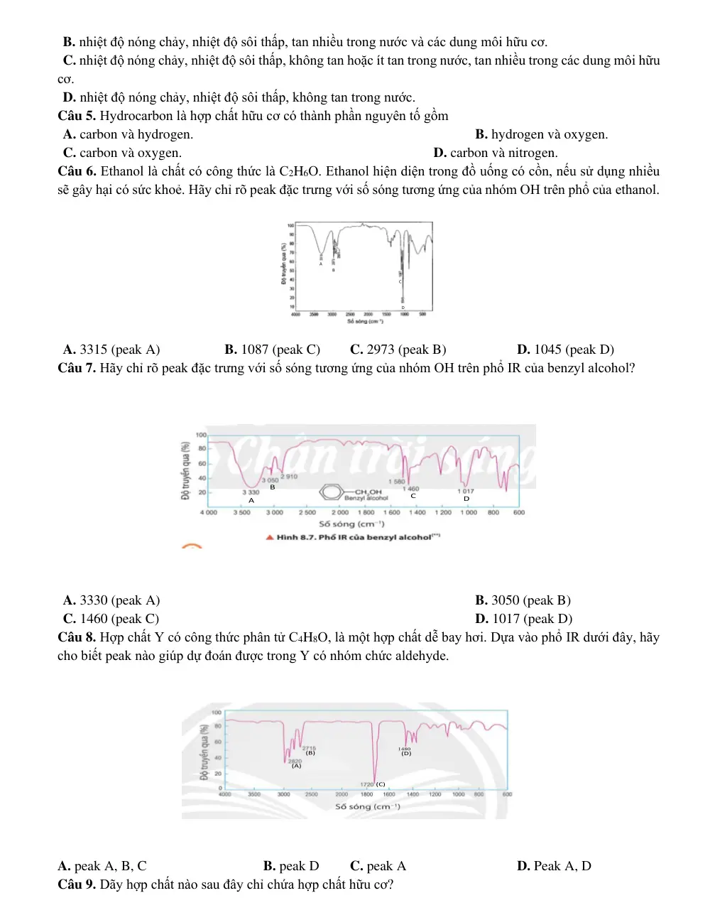 Đề cương ôn tập Học kì 1 Hóa học 11 năm 2023-2024 trường THPT Linh Trung (TP Hồ Chí Minh) - trang 6