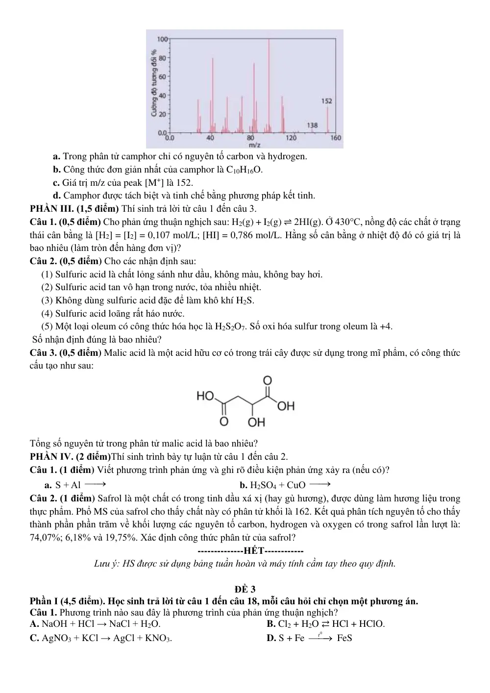 Đề cương ôn tập Học kì 1 Hóa học 11 năm 2025-2026 trường THPT Thanh Khê (Đà Nẵng) - trang 18
