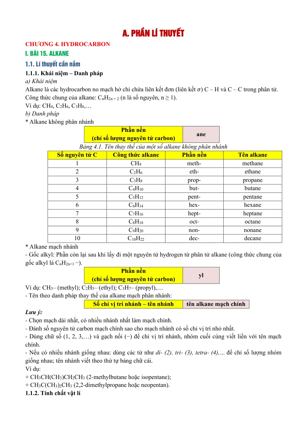 Đề cương ôn tập Giữa kì 2 Hóa học 11 năm 2023-2024 trường THPT chuyên Lương Văn Chánh (Đắk Lắk) - trang 2
