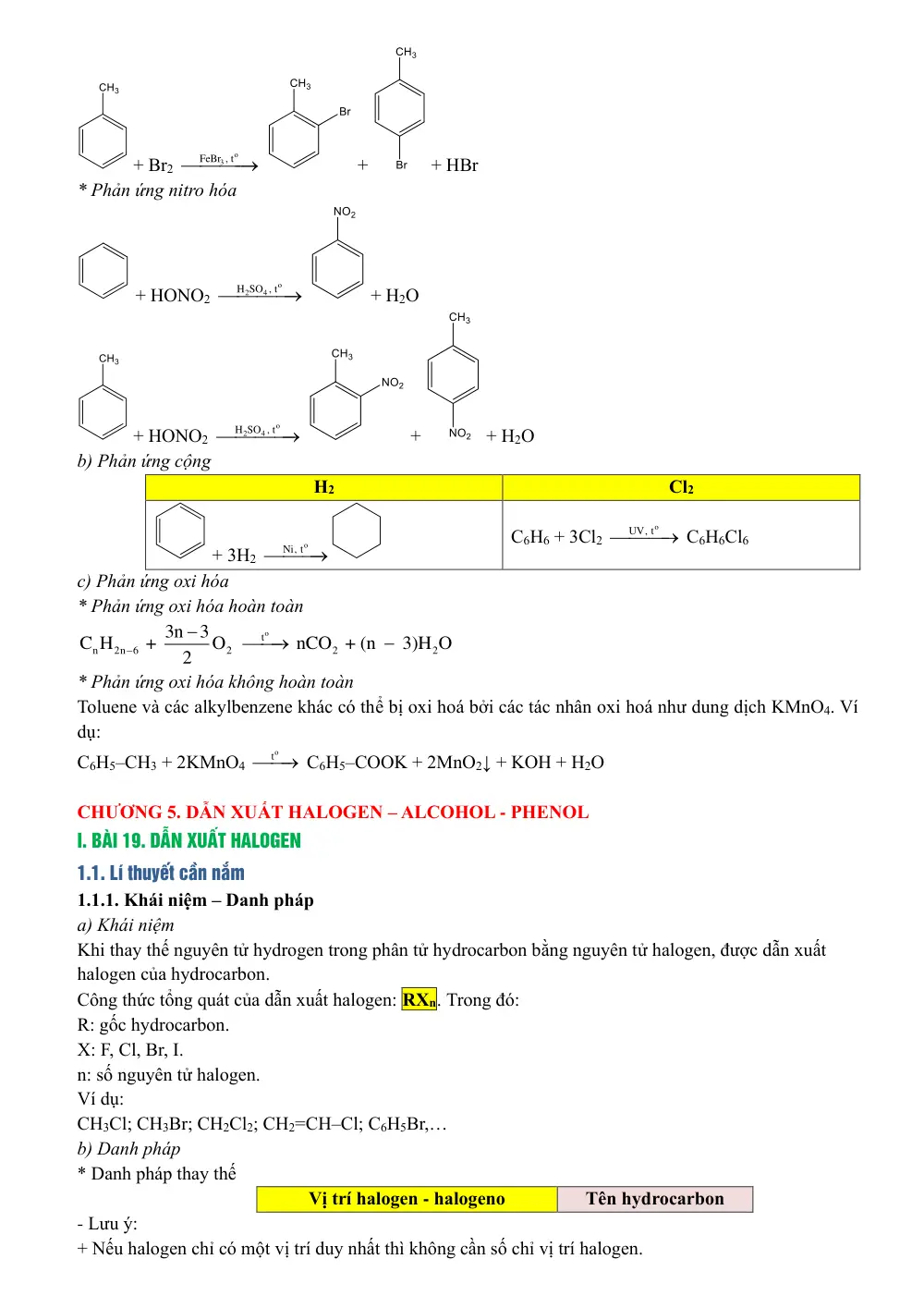 Đề cương ôn tập Giữa kì 2 Hóa học 11 năm 2023-2024 trường THPT chuyên Lương Văn Chánh (Đắk Lắk) - trang 7