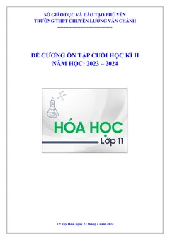 Trang đầu Đề cương ôn tập Học kì 2 Hóa học 11 năm 2023-2024 trường THPT chuyên Lương Văn Chánh (Đắk Lắk)