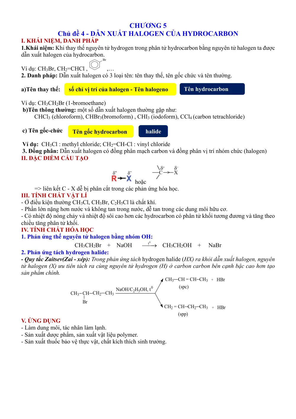 Đề cương ôn tập Học kì 2 Hóa học 11 năm 2023-2024 trường THPT chuyên Lương Văn Chánh (Đắk Lắk) - trang 5