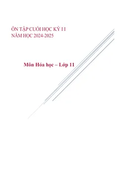 Trang đầu Đề cương ôn tập Học kì 2 Hóa học 11 năm 2024-2025 trường THPT chuyên Lương Văn Chánh (Đắk Lắk)