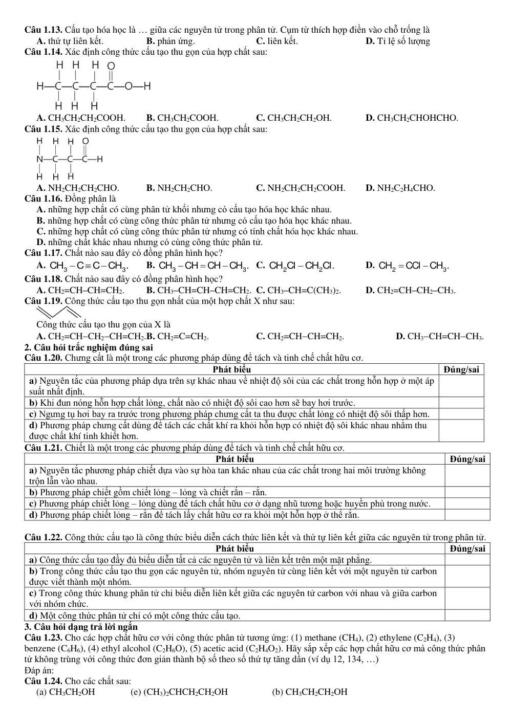 Đề cương ôn tập Học kì 2 Hóa học 11 năm 2025-2026 trường THPT Trần Phú (Hà Nội) - trang 4