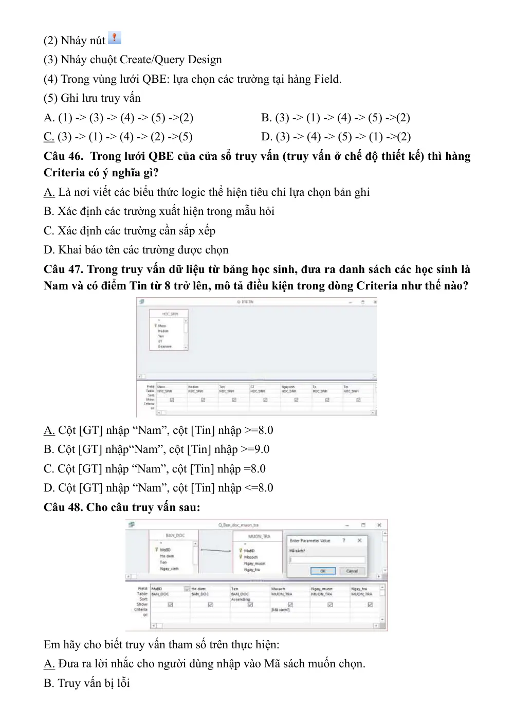 Đề cương ôn tập Giữa kì 2 Tin học 11 năm 2025-2026 trường THPT Hàn Thuyên (Bắc Ninh) - trang 7